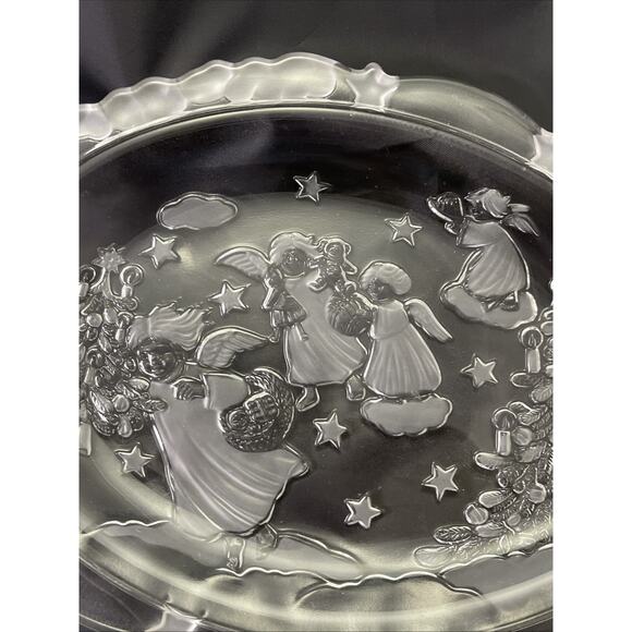 MIKASA Christmas Angels Stars Servings Platter Sweet Dish - Picture 2 of 7